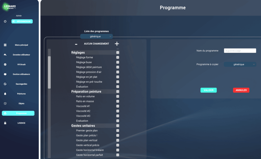 Un programme de formation personnalisable​